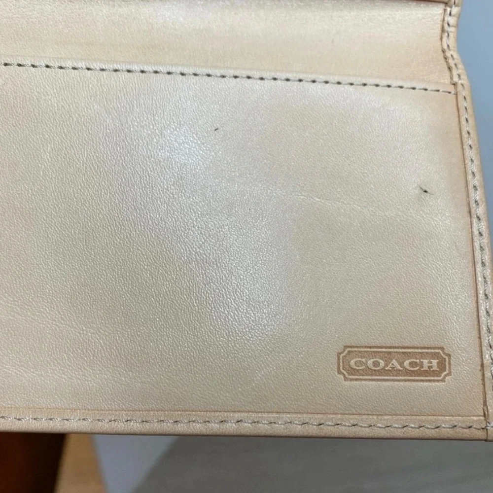 Coach Checkbook Monogram Wallet